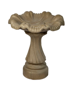 Swirl Shallow Tulip Bird Bath