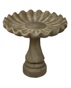 Swirl Clamshell Bird Bath