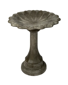 Sunflower Lamppost Bird Bath