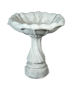 Large Swirl Tulip Bird Bath