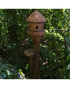 Tall Round Bird House 2 pc