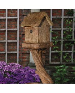 Tall Square Bird House and Feeder 2p