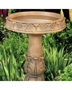 Grande Acanthus Bird Bath