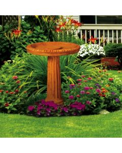 Fluted Bird Bath