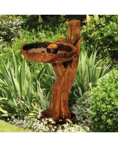 Rope 'n' Timber Bird Bath