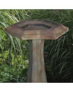 Hexagonal Prairie Bird Bath