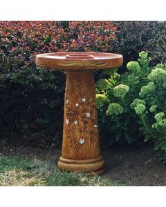 Wetlands Flowers Bird Bath
