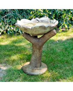 Maple Leaf Bird Bath