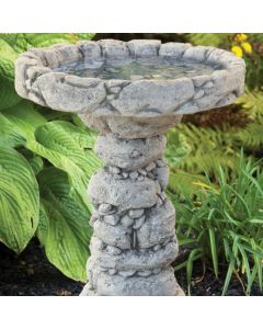 24" Quarry Stone Bird Bath