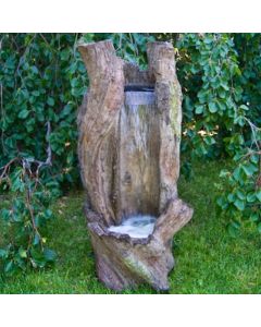 Waterfall Log Fountain