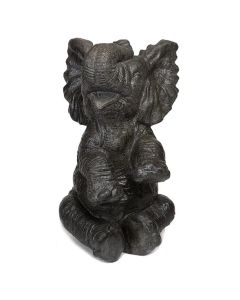 Playful Sitting Elephant