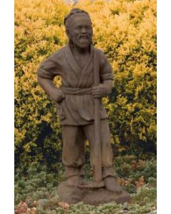 30" Asian Man Farming