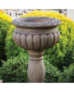 33" Egg Dart Urn On Pedestal