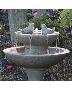 34" Tranquility Spillftn Birds