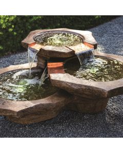 Stone Basins Fountain, 3 pc