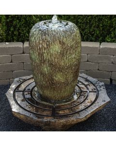 Tall Organic Urn Fountain, 2pc
