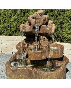 Med. Rock Wall Ftn, 3 pc.