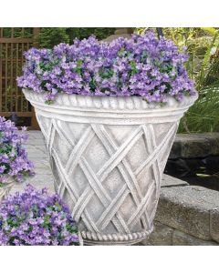 Large Tudor Weave Ped Planter