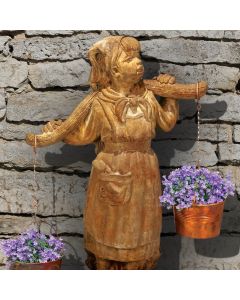 Milkmaid Planter Copper Pails