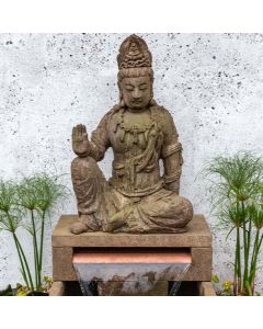 Antique Quan Yin Buddha Fountain