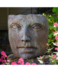 Chiseled Stone Portrait- Large