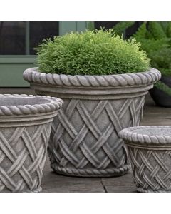 English Weave Large Planter