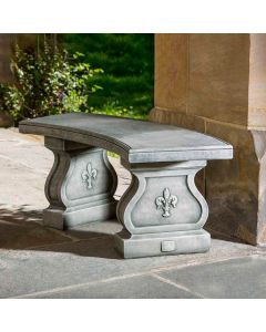 Fleur De Lys Curved Bench