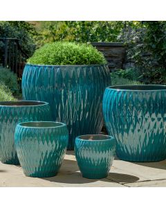 Harlequin Planter - Blue Jade