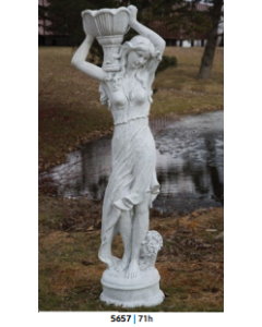 Lady Holding Planter