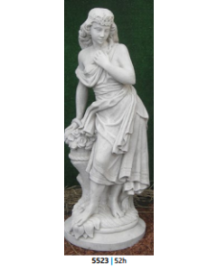 Large Lady w/ Basket of Roses