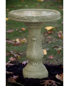 Modern Scroll Bird Bath