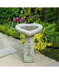 My Heart is in the Garden Bird Bath