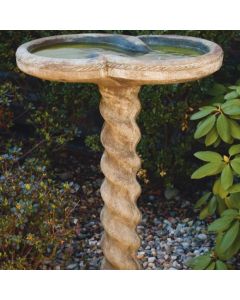 One Piece Spiral Bird Bath