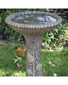 One Piece Sunflower Bird Bath