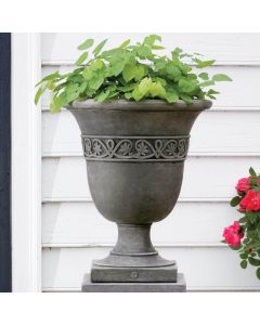 Williamsburg Strapwork Leaf Urn