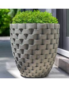 M Weave Tall Round Planter