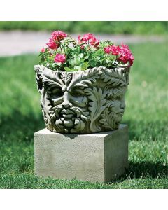 Textured Small Low Square Pedestal