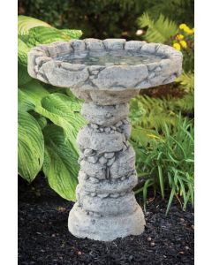 24" Quarry Stone Bird Bath N