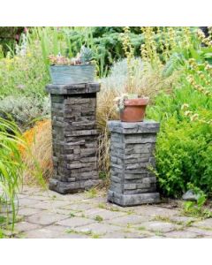 Stacked Stone Pedestal Medium