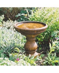 Turned Pedestal Bird Bath