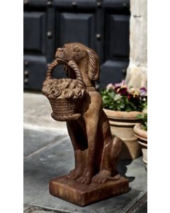 Vintage Dog with Basket