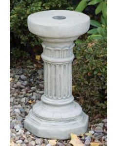 19" Thin Fluted Pedestal