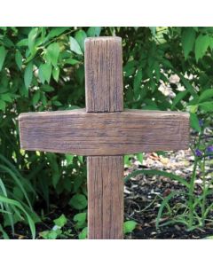 24" Woodgrained Cross