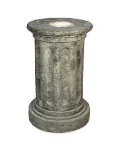Distressed Round Pedestal