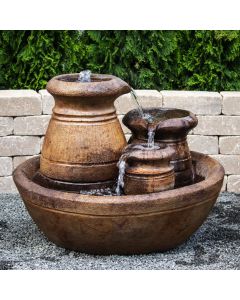 Cascading Urns Fountain, 4 pc