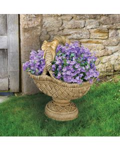 Large Pedestal Basket Planter