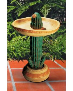 Desert Sombrero Birdbath