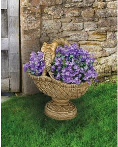 Large Pedestal Basket Planter