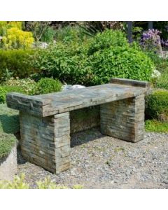 Stacked Stone Large Bench