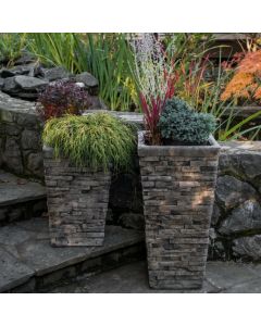 Stacked Stone Planter- Small